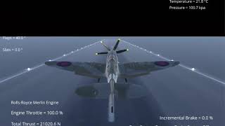 Silantro Flight Simulator : Submarine Spitfire Flight Test