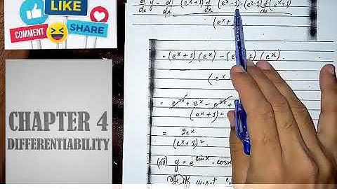 XII Math Chapter 4 Differentiation Ex 4.2 (Exp) Solution by Sir Ahsan Abdullah Patel - Part 1