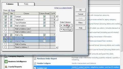 Sage 50 Tutorial Modifying Reports Sage Training Lesson 14.8