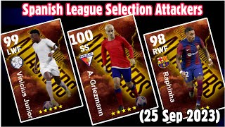 NOVIDADES AO VIVO DO EFOOTBALL 2024 MOBILE,A CHEGADA DOS ÉPICOS SPANISH  LEAGUE ATTACKERS 