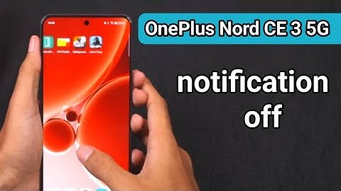 OnePlus Nord CE 3 5G) How to off notification sound any Oneplus, message tone, notification mute