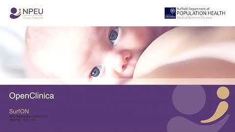 SurfON - Using OpenClinica