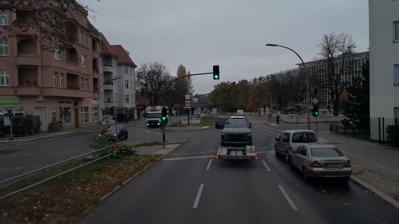 Bus M85 Berlin ride ☆ Bäkerstr. to Rathaus Steglitz