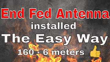 How did I installed my End Fed HF wire antenna to a tall tree using a slingshot. The neighborly way.