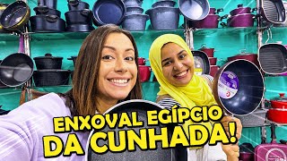 COMPRAS DE ENXOVAL da MINHA CUNHADA EGÍPCIA! Panelas, Cozinha e + | Brasileira no Egito