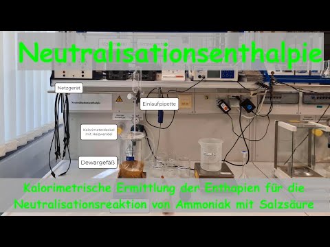 Kalorimetrische Ermittlung der Enthalpie für die Neutralisationsreaktion von Ammoniak mit Salzsäure