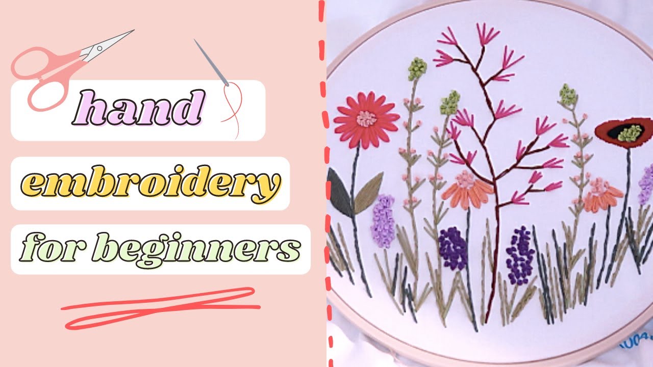 Embroidery Starter kit with Patterns and Instructions, DIY Adult