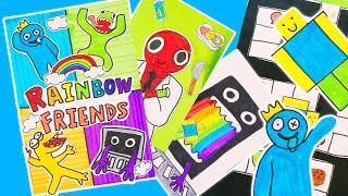 How to make Your Own Roblox Adventure with Rainbow Friends Game Book DIY Tutorial screenshot 5