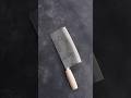Sentan Chinese Cleaver with Shirogami Core, Stainless Clad, 60 HRC, Barrel Handle #chefsknife