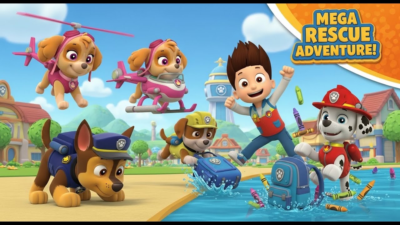 PAW Patrol Mega Rescue 🚨  Pups Save the Missing Backpack Adventure!