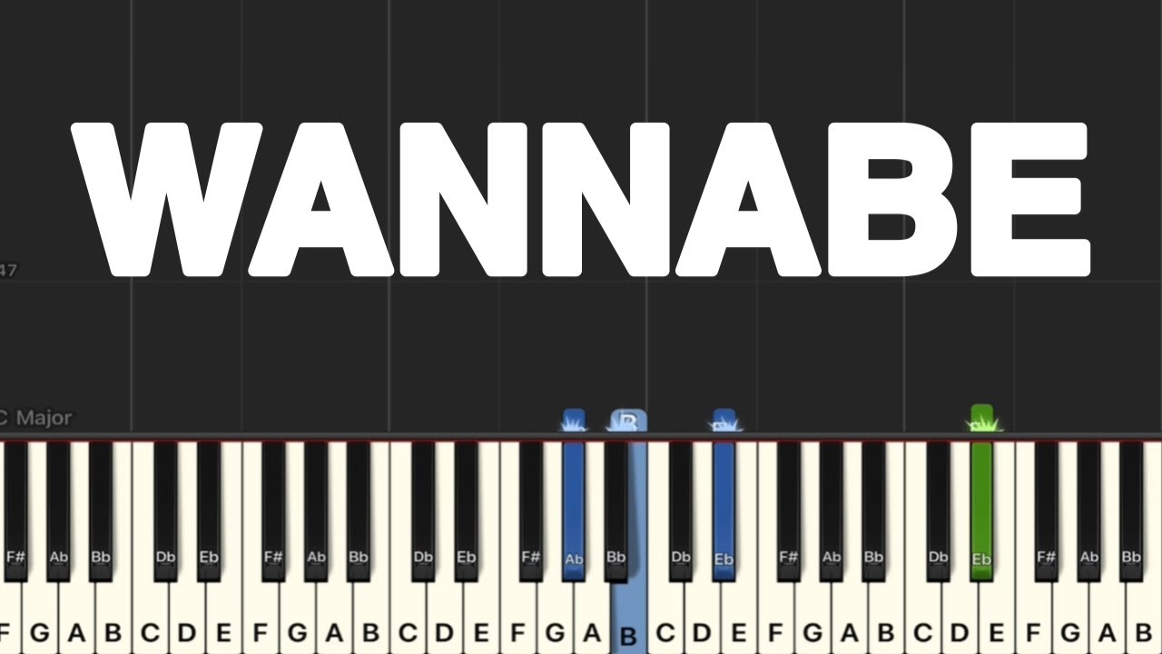 Spice Girls - Wannabe Piano Tutorial | Medium 