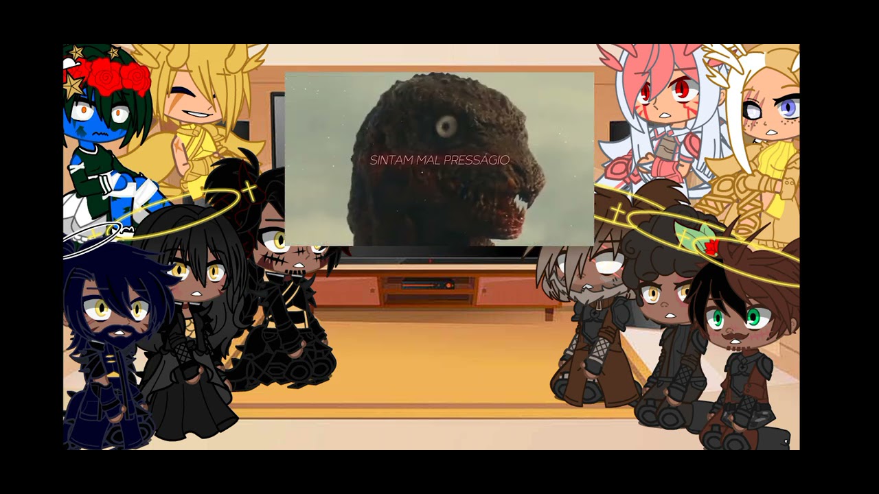 pais do godzilla, kong e ghidorah + ancestral + ??? react rap do shin godzilla (papyrus da batata)