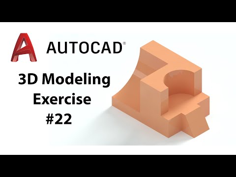 AutoCAD 3D Modeling - Exercise #22 - Basic to Advance in Hindi