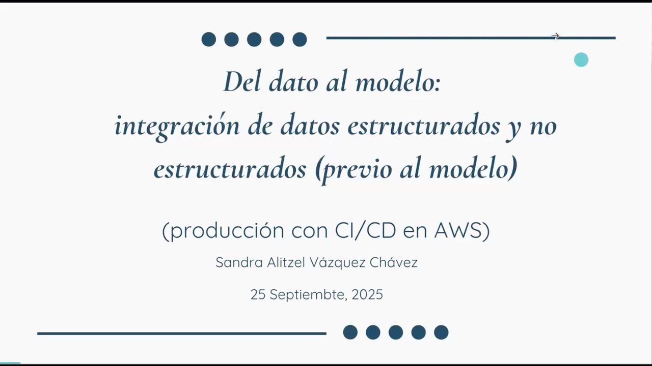 Del dato al modelo: integración de datos estructurados y no ...