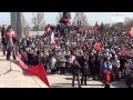Антифашистский марш в Мариуполе 08 марта 2014года ч.2