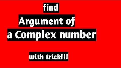 ARGUMENT OF A COMPLEX NUMBER//NDA//AIRFORCE//JEE