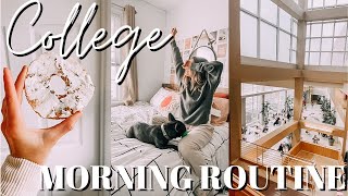 8AM COLLEGE MORNING ROUTINE *productive yet relaxing* | in-person classes, making coffee, + MORE☀️☕️
