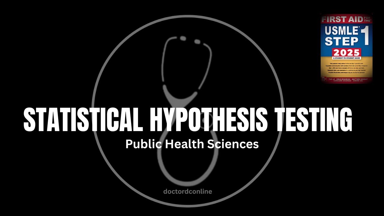 Statistical Hypothesis Testing |P-Values, Errors & Significance Explained|USMLE Biostats Masterclass