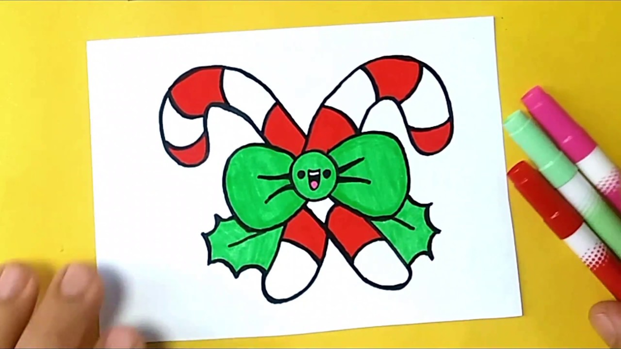 HOW TO DRAW EASY AND BEAUTIFUL CHRISTMAS BAT - Simple Drawing for Children  