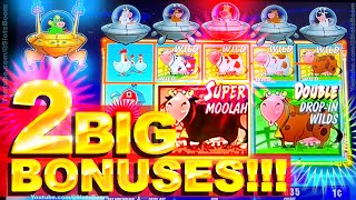 The Power Of Super Moolah 2 Big Bonuses - Invaders Attack From The Planet Moolah - Casino Slots