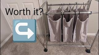 3 tier, moveable laundry basket review