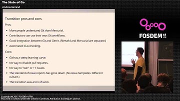 FOSDEM 2015 - Developer Room - Go - State Of