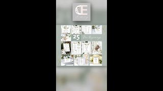 Wedding Greenery Printables Bundle! 25 Templates total!