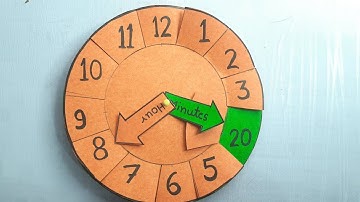How to make learning clock /Clock model for school project/DIY Paper Clock Making Ideas