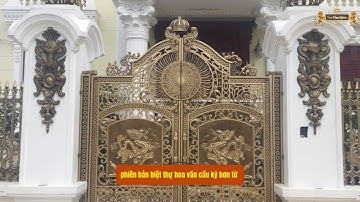 Cập nhật giá cổng nhôm đúc Song Long chầu nguyệt – Hot nhất hiện 2025 - 2026