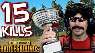 DrDisRespect's 15-KiII Solo Game on Battlegrounds! (DrDisRespect PUBG Funny Moments - DrDisRespect)