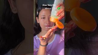 Aloe Vera Gel as Makeup Primer? YES & it Works SO Good✨#makeup #skincare #glowup #beauty #tips #best
