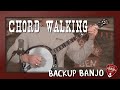 Basic banjo backup chord walking