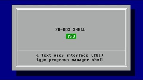 PB DOS shell (NEW UPDATE)