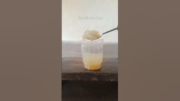 caustic soda reaction to rice #scienceexperiment #experiment