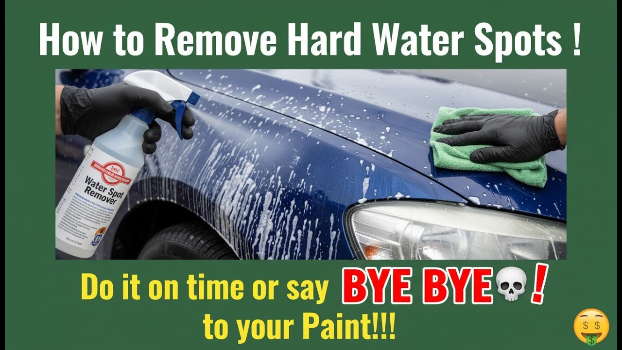 How to REMOVE HARD WATER SPOTS from Car Paint NOW! (Don't Say Goodbye ...