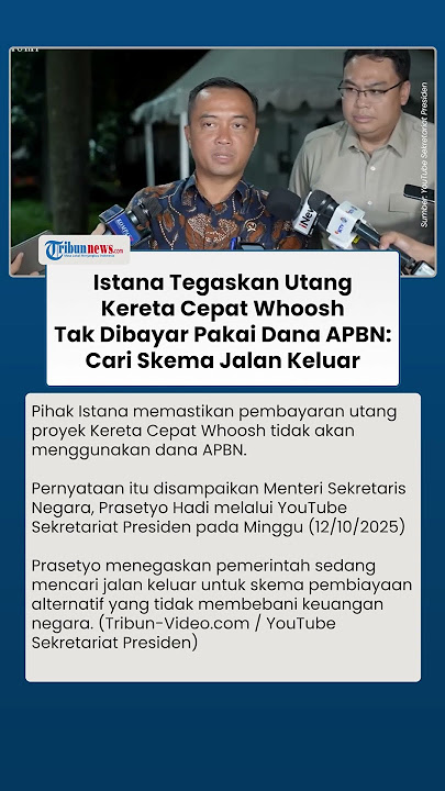 Download lagu Respons Istana soal Utang Kereta Cepat Whoosh Tak Dibayar Pakai Dana APBN: Cari Skema Jalan Keluar