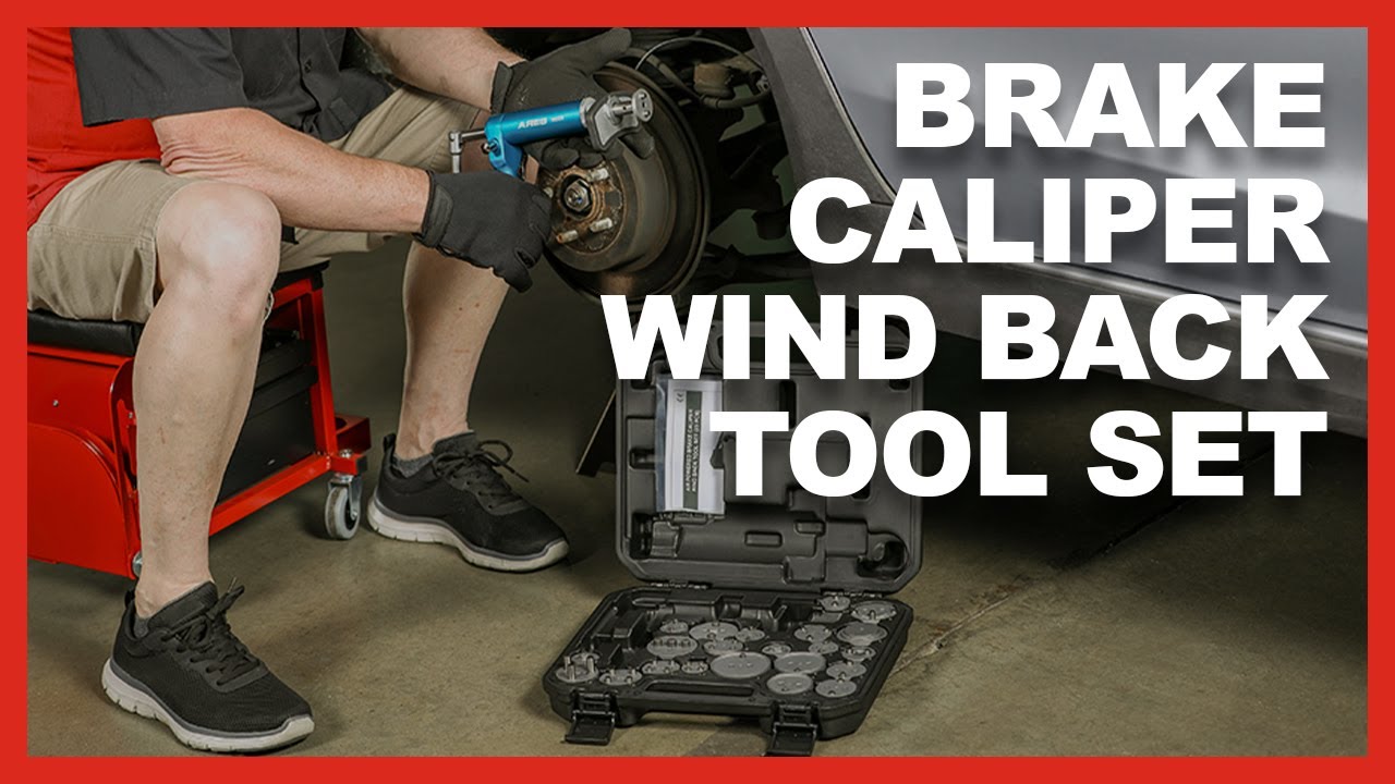 ARES Tool 🧰 18023 – 23pc Brake Caliper Wind Back Tool Set – Pneumatic Design for Easy One-Person Use
