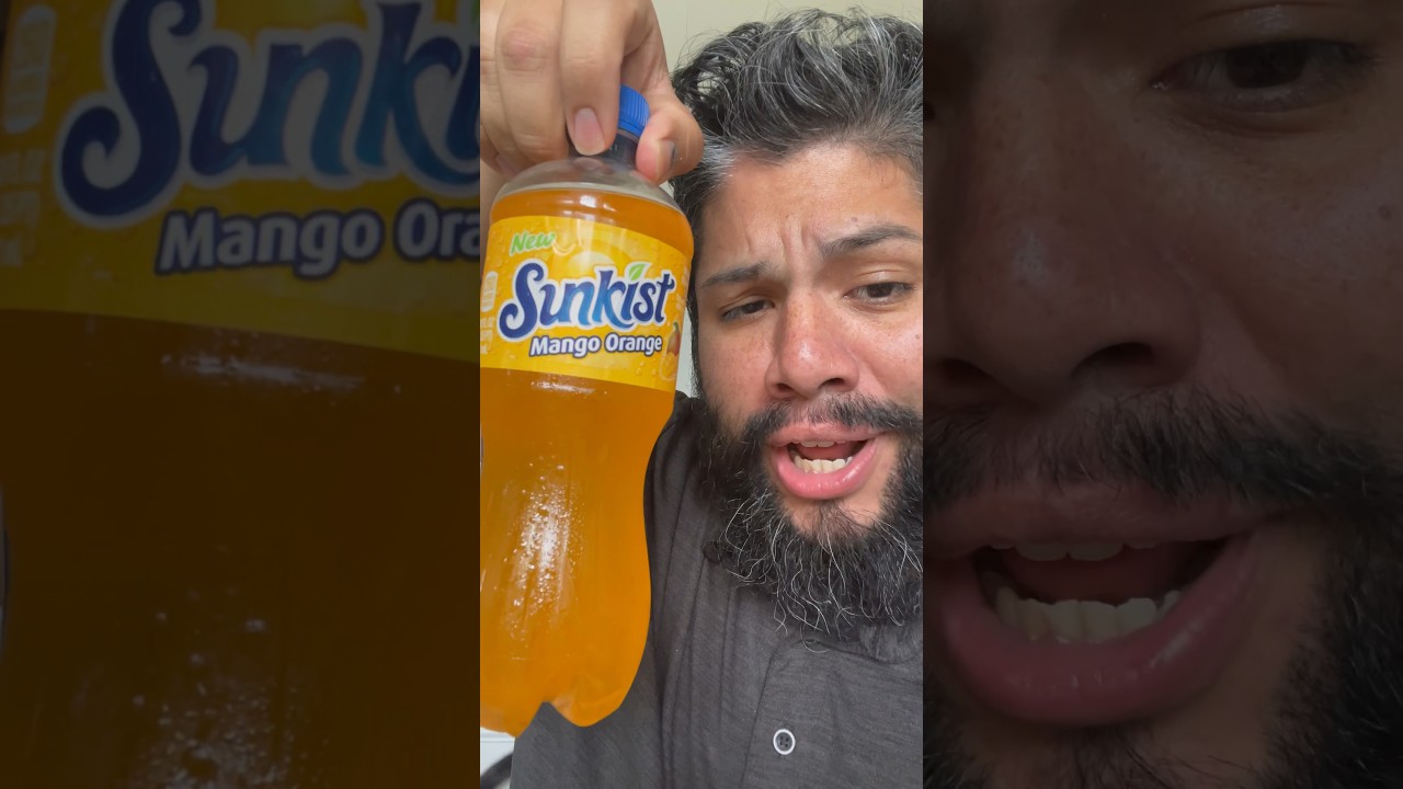 Quick Drink Review: Sunkist - Mango Orange Soda - New!!! 🥭 🍊!!!!