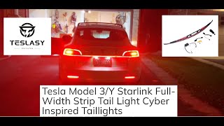 Tesla Timeout #29 - TESLASY.COM - Tesla Model 3/Y Starlink Full-Width Strip Taillights