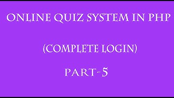 online quiz system in php hindi  part -5(complete login)