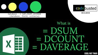 Super powerful  DSUM DCOUNT DAVERGAGE formula complete guide || Basic to Advance Microsoft Excel