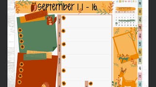 I’m afraid of squirrels - September Weekly Digital Plan With Me