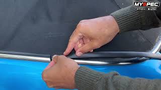 Episode 8 mini convertible rear soft top weather seal repair for only £6.80 & it takes under 10 mins screenshot 4