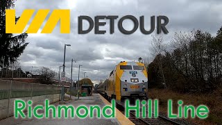 VIA Train Detour at Old Cummer GO Station