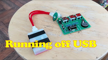 6 Digit LED Digital Clock Kit running off USB