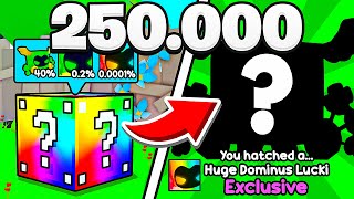 EU ABRI 250.000 LUCK BLOCKS *80 HORAS* no Pet Simulator X! ROBLOX