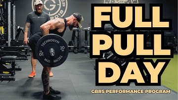 FULL PULL DAY WORKOUT on the GBRS Performance Program