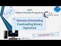 Operator Overloading in C++ | Binary Operator Overloading | BSCS | ADCS BSIT