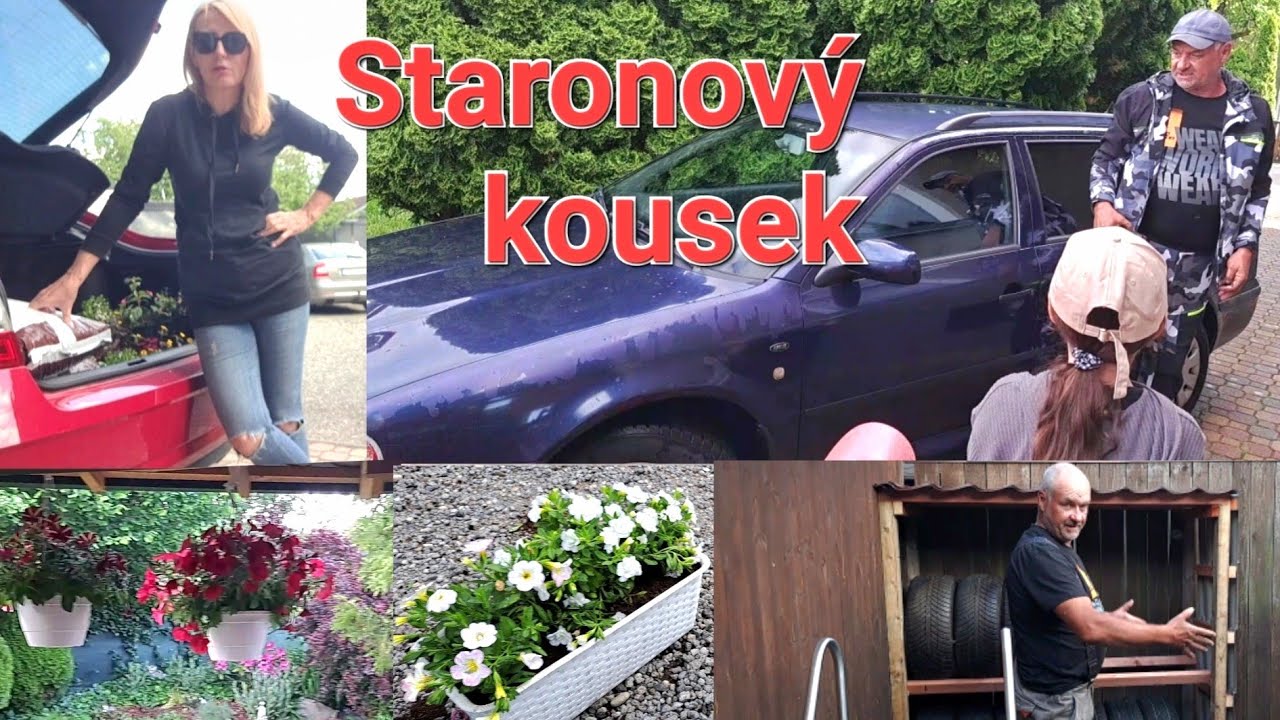 Milan koupil další auto 🙉🙈 Malý výtvor na zahradě , okrasné květiny a hovězí na víně 😋😋