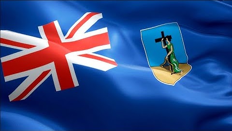 Montserrat waving flag. National 3d Plymouth flag waving. Sign of Montserratian‎. Montserrat